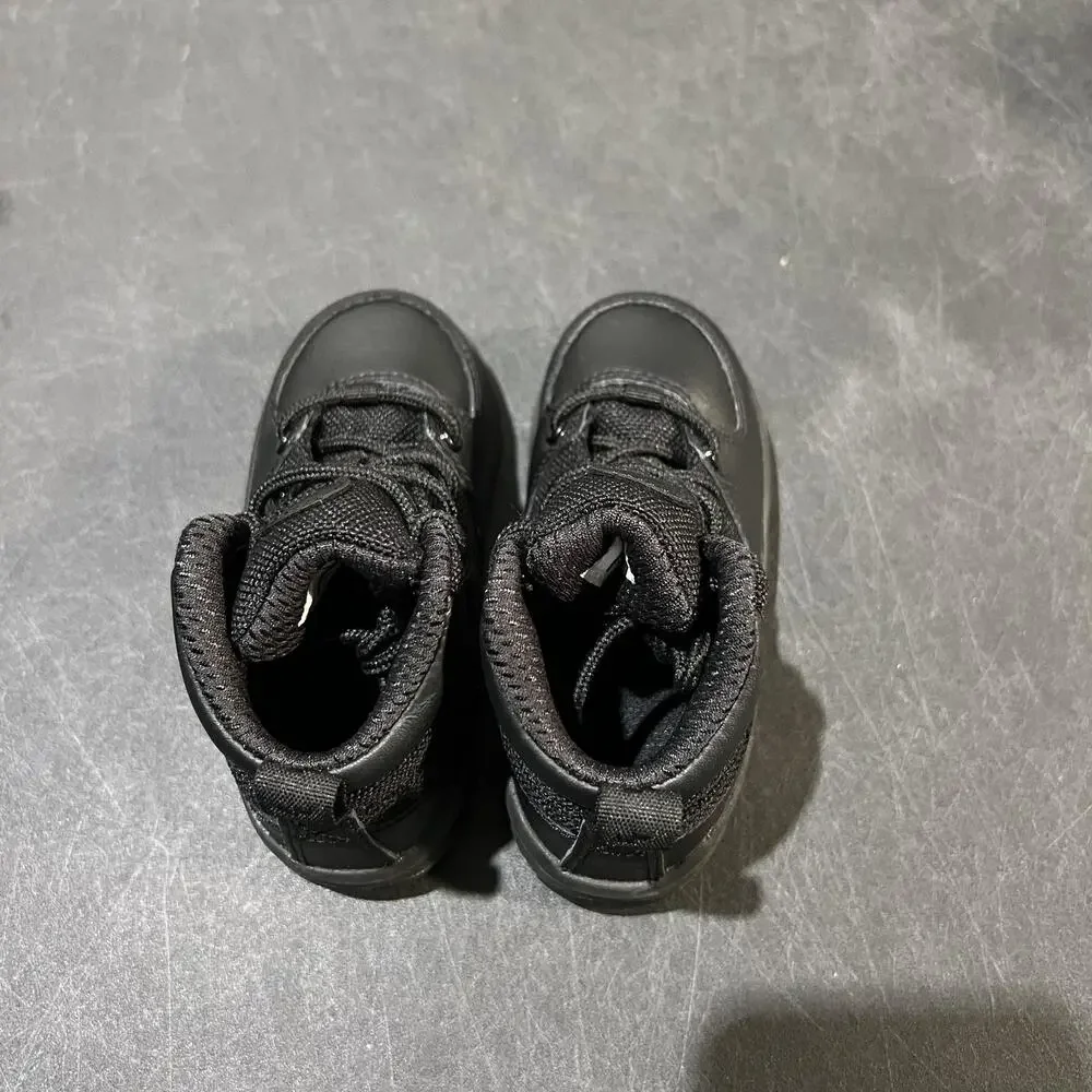 Nike Manoa Boots Toddler Size 7C Black Leather Hiking Trail All Black AJ1282-001